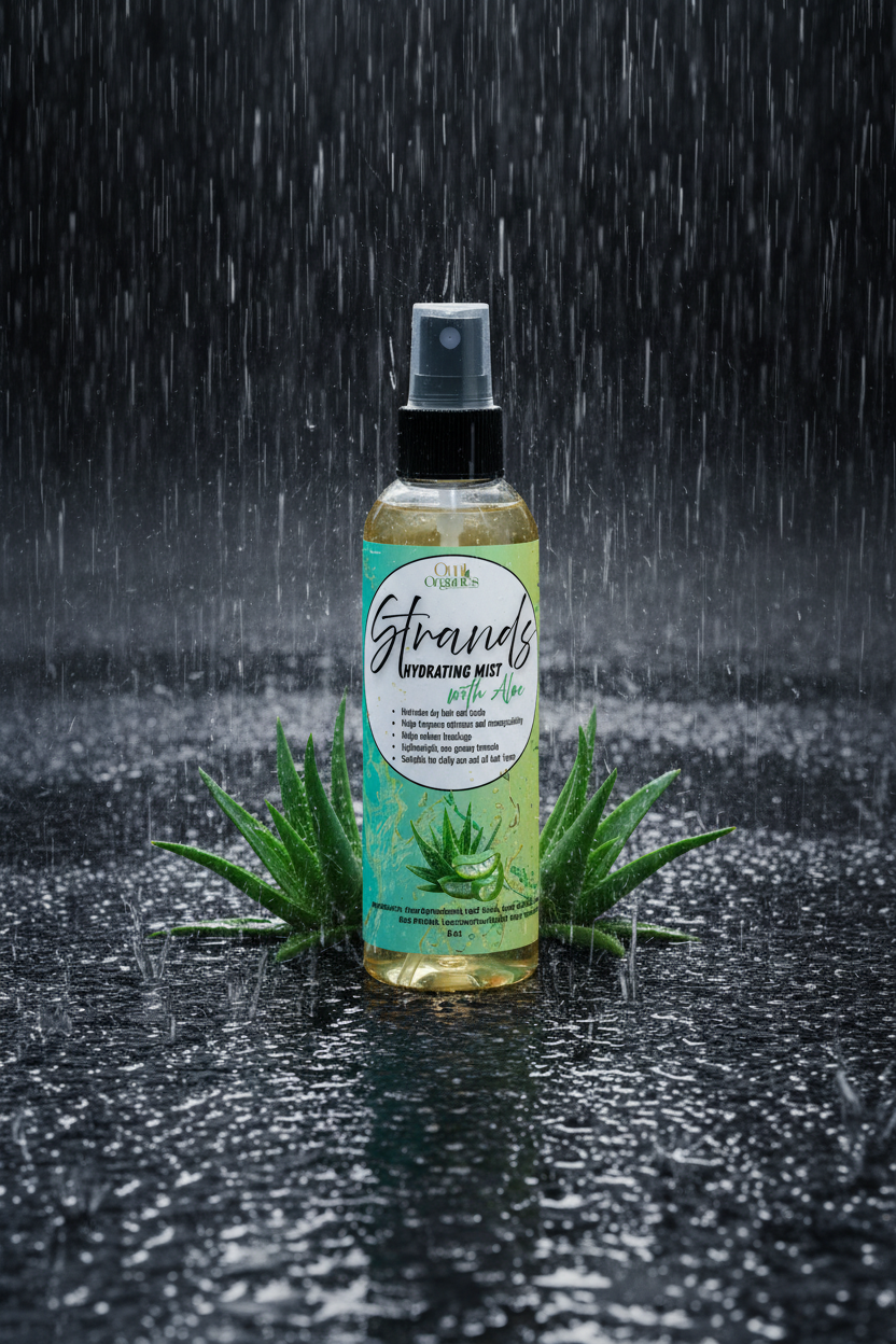 STRANDS HYDRATING MIST | Aloe Vera Leave-In Hair Mist for Dry Hair & Length Retention
